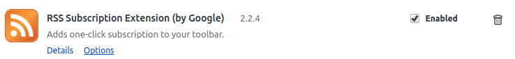enabled rss extension google