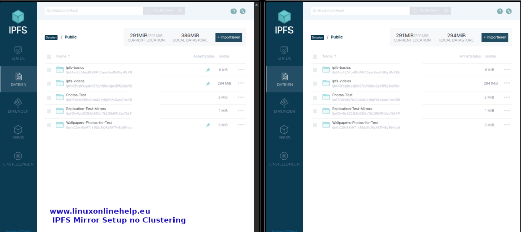 Screenshot Kubo IPFS Mirror Setup over Internet (Private Nodes) NO Cluster Screenshot Kubo IPFS Mirror Setup over Internet (Private Nodes) no Cluster